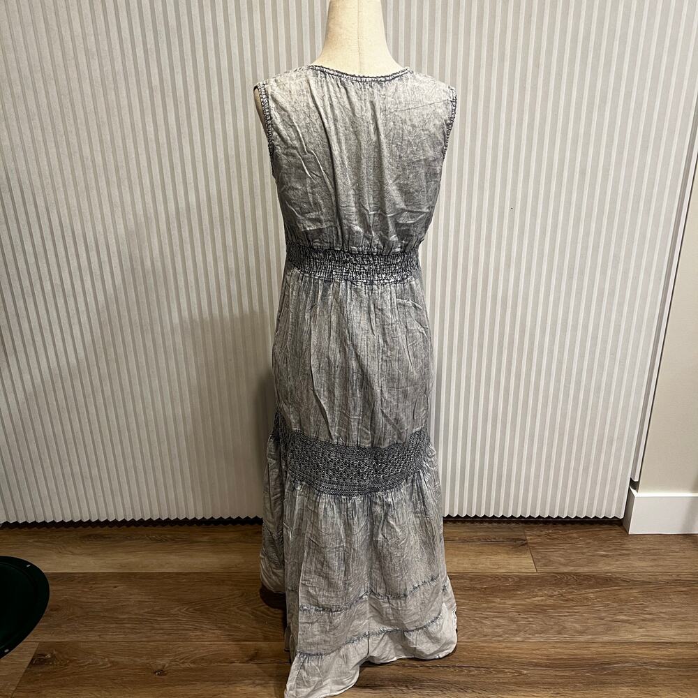 ZINK Women's Blue Self Design Fit and Flare Dress Size S - Picture 4 of 9